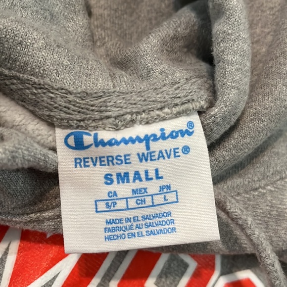 Clemson grey and orange champion hoodie - Picture 5 of 6